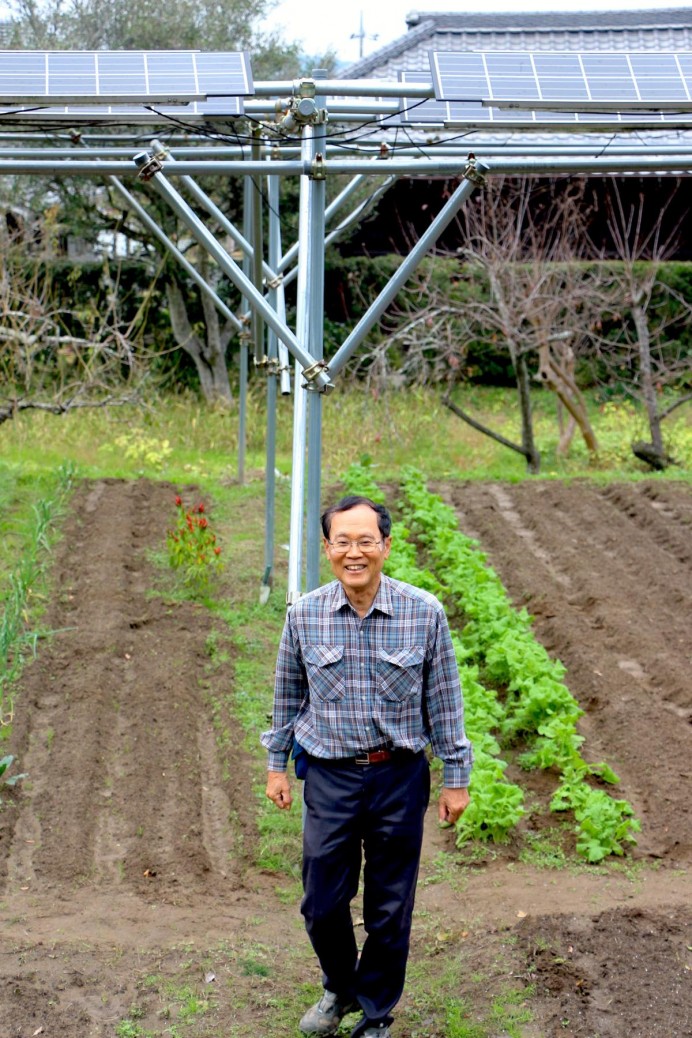 長島彬さんと自身が運営する実正試験場