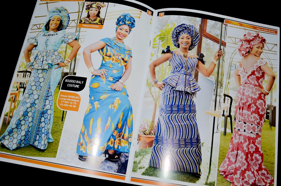 セネガルの仕立服のファッション誌。